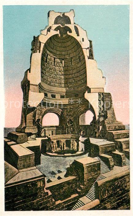 LEIPZIG Sachsen Voelkerschlachtdenkmal Schnittmodell