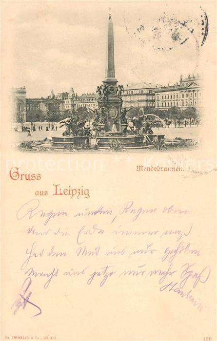 LEIPZIG Sachsen Mendebrunnen