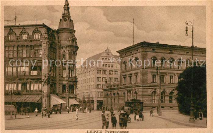 LEIPZIG Sachsen Petersstrasse Strassenbahn
