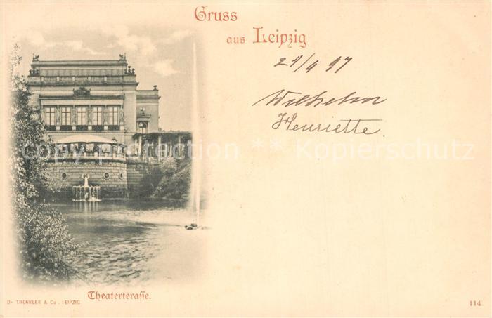 LEIPZIG Sachsen Theaterterrasse