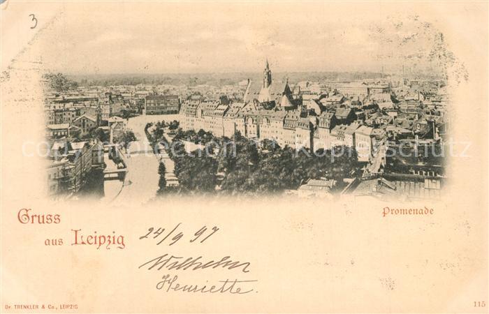 LEIPZIG Sachsen Promenade Panorama
