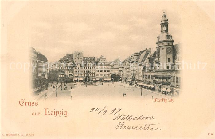 LEIPZIG Sachsen Marktplatz