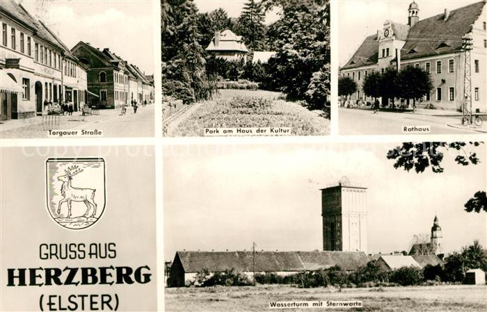 Herzberg Elster Rathaus Haus der Kultur Sternwarte Wasserturm