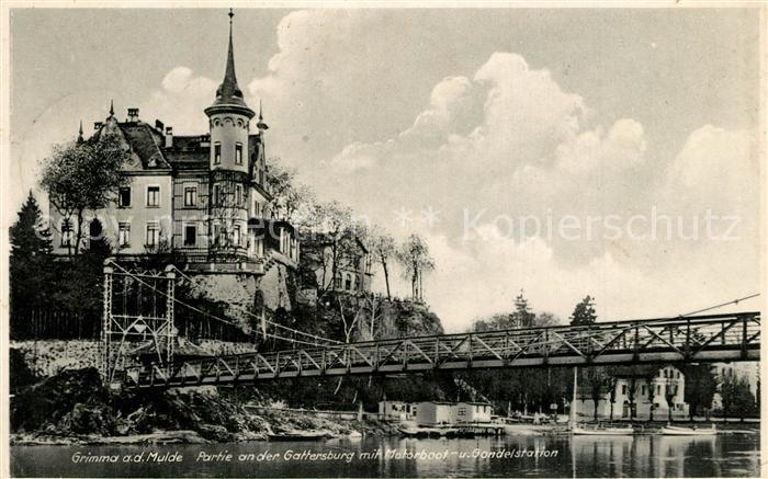 Grimma Gattersburg Gondelstation Bruecke