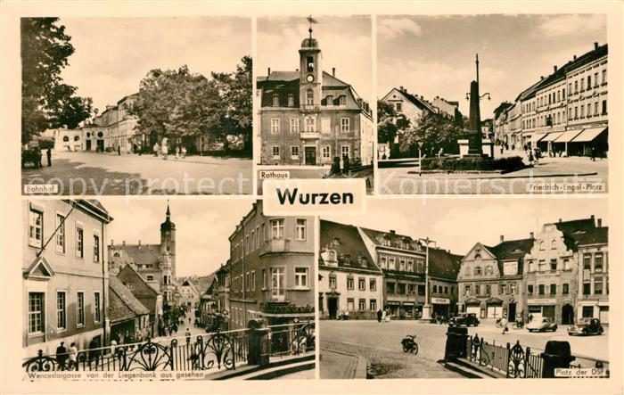Wurzen Sachsen Bahnhof Platz der DSF Friedrich Engels Platz Rathaus
