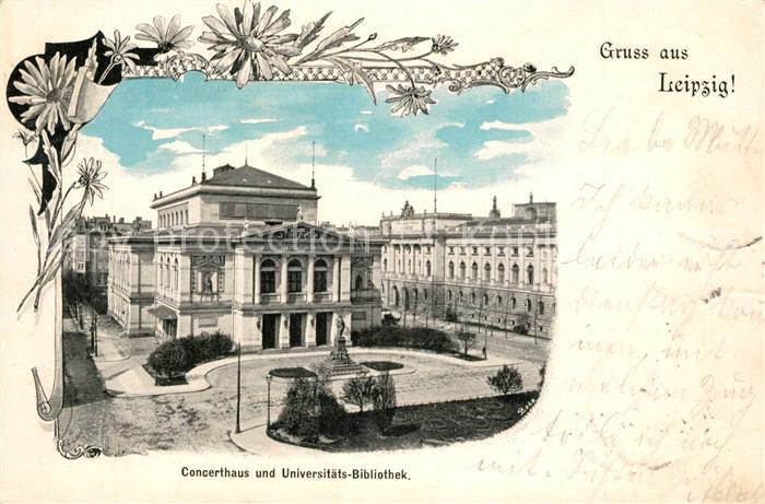 LEIPZIG Sachsen Concerthaus Universitaetsbibliothek