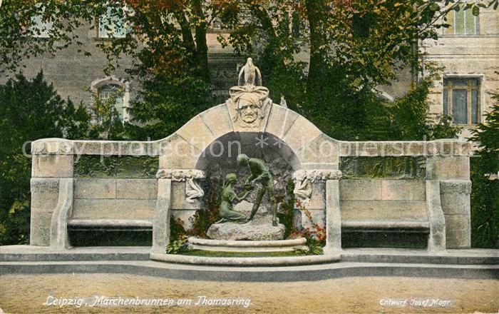 LEIPZIG Sachsen Maerchenbrunnen Thomasring