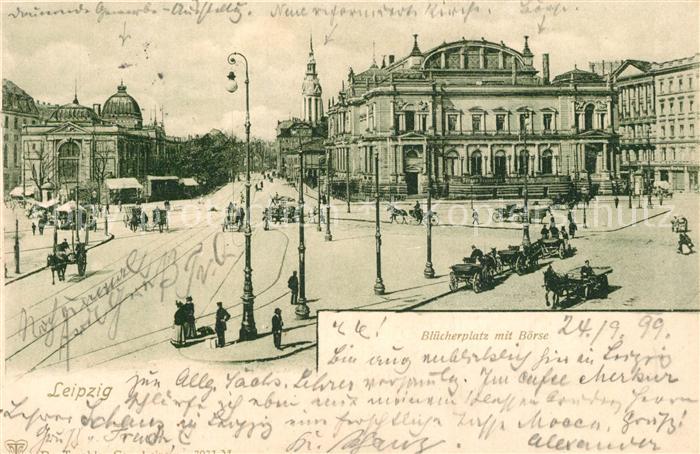LEIPZIG Sachsen Bluecherplatz Boerse