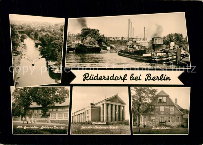 Ruedersdorf Berlin HO Gaststaette Goldene Traube Klubhaus Martin Andersen Jugend
