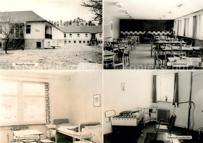 Lobetal Haupteingang Speisesaal Gehirnstromschreiber