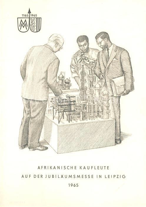 LEIPZIG Sachsen Afrikanische Kaufleute Jubilaeumsmesse