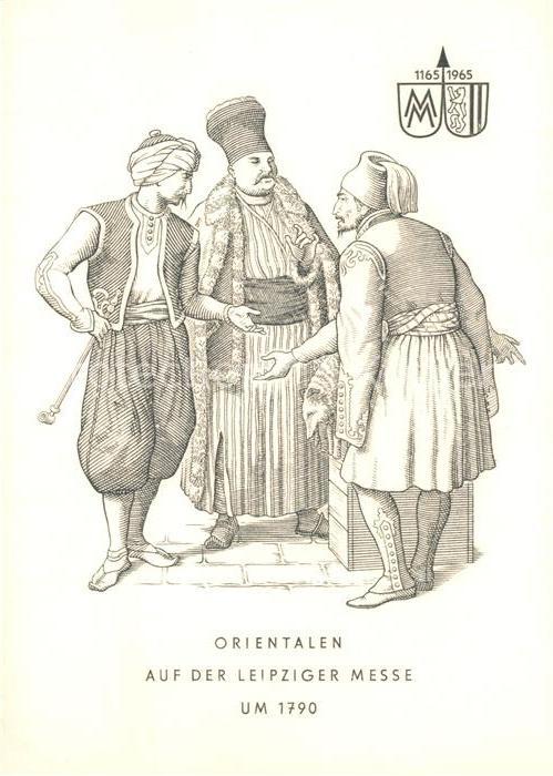 LEIPZIG Sachsen Orientalen Leipziger Messe Zeichnung