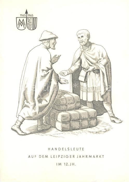 LEIPZIG Sachsen Handelsleute Leipziger Jahrmarkt Zeichnung