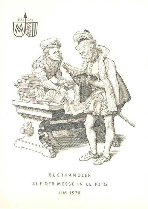 LEIPZIG Sachsen Buchhaendler Messe Zeichnung