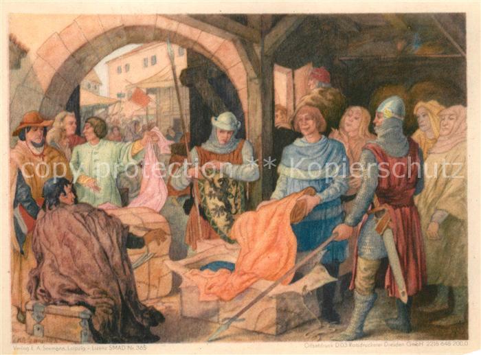 LEIPZIG Sachsen Leipziger Messe Schutz fremder Kaufleute Kuenstler Erich Gruner