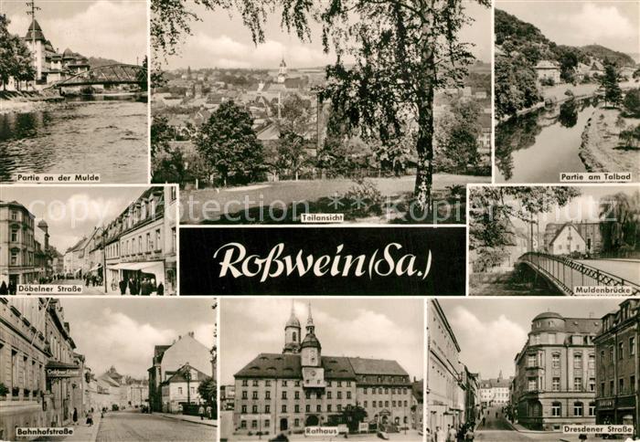 Rosswein Mulde Talbad Bahnhofstrasse Doebelner Strasse Rathaus