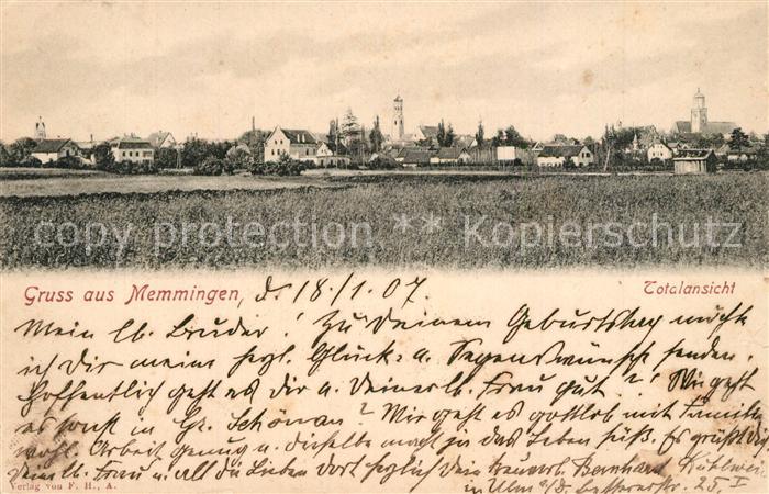 Memmingen Bayern Panorama