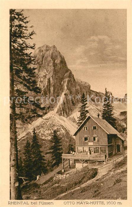 Fuessen Allgaeu Rheintal Otto Mayr Huette
