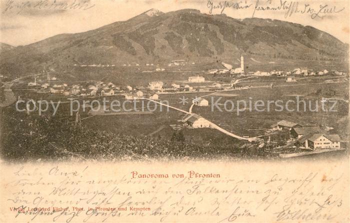Pfronten Ostallgaeu Bayern Panorama