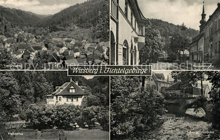 Wirsberg Kulmbach Bayern Total Hauptstrasse Hubertus Schorgastbruecke