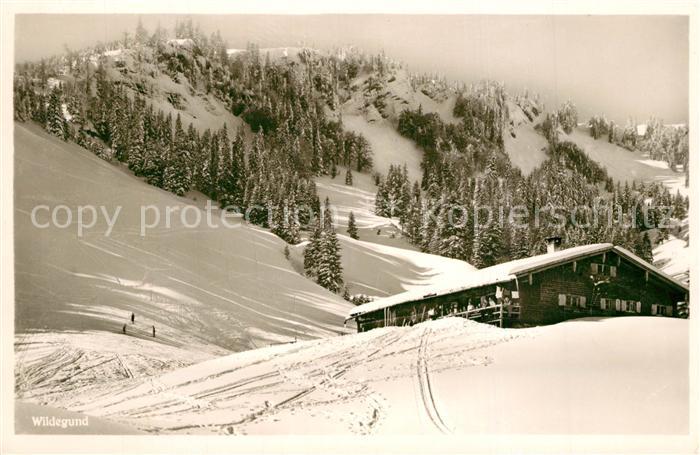 Immenstadt Allgaeu Skihuette Wildegrund