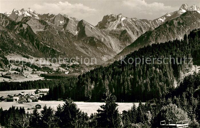 Langenwang Fischen mit Krottenspitzen Fuerschiesser Kratzer und Trettachspitze