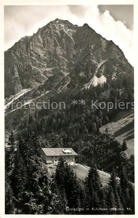 Gaisalpe mit Rubihorn