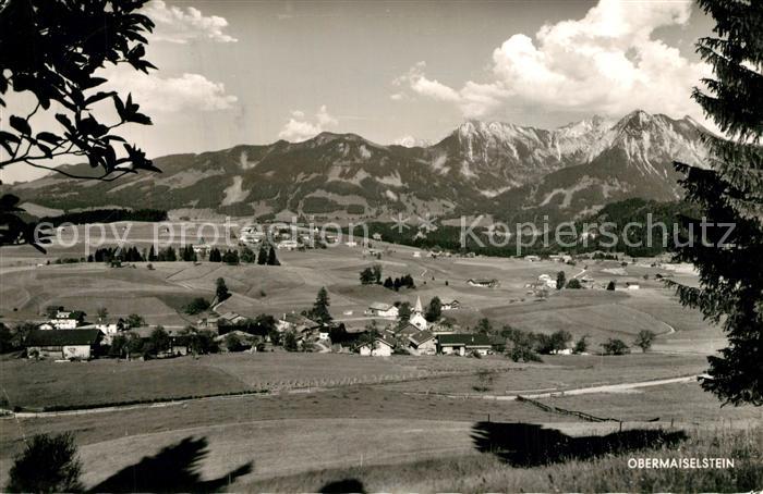 Obermaiselstein mit Entschenkopf Nebelhorn und Rubihorn