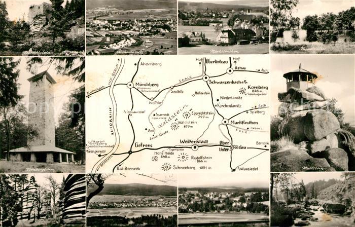 Weissenstadt Epprechtstein Kirchenlamitz Marktleuthen Kornbergturm Kappelweiher