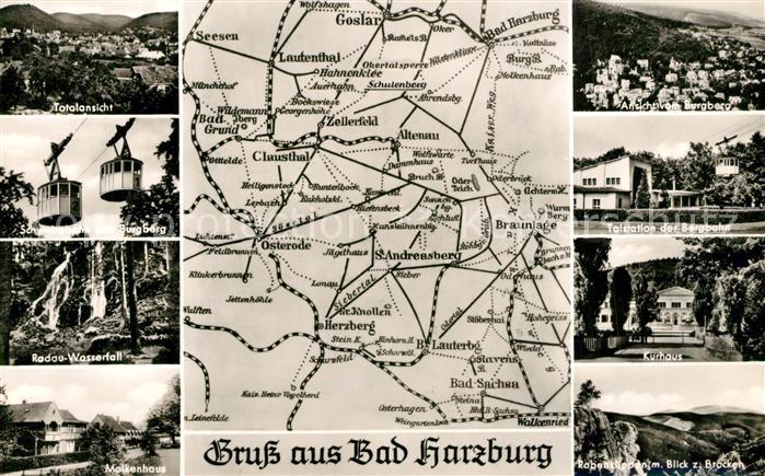 Bad Harzburg Total Schwebebahn Radau Wasserfall Molkenhaus Burgbergblick Talstat