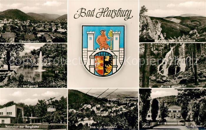 Bad Harzburg Total Rabenklippen Brocken Kurpark Talstation Bergbahn Kurhaus Rada