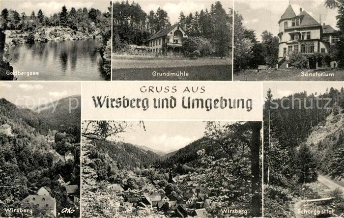 Wirsberg Kulmbach Bayern Godbergsee Grundmuehle Sanatorium Panorama Schorgasttal
