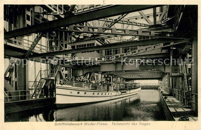 Niederfinow Schiffshebewerk Teilansicht des Troges