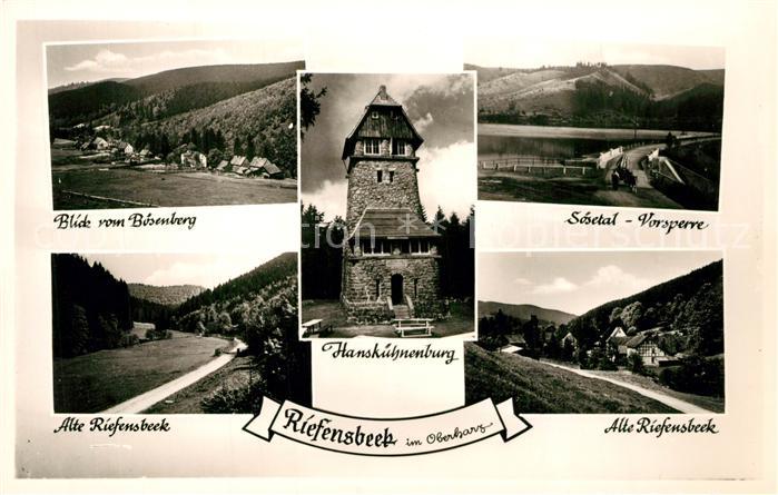 Riefensbeek-Kamschlacken Boesenberg Soesetal Vorsperre Alte Riefensbeek Hanskueh