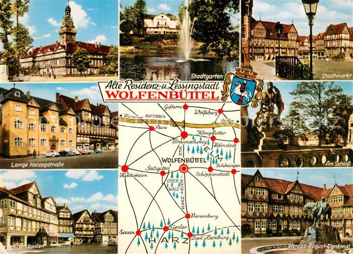 Wolfenbuettel Schloss Stadtgarten Stadtmarkt Lange Herzogstr Am Schloss Krambude