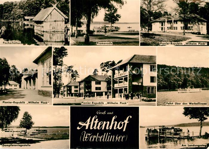 Altenhof Werbellinsee Fischerhuetten Promenade Wilhelm Pieck Pionierrepublik Wer
