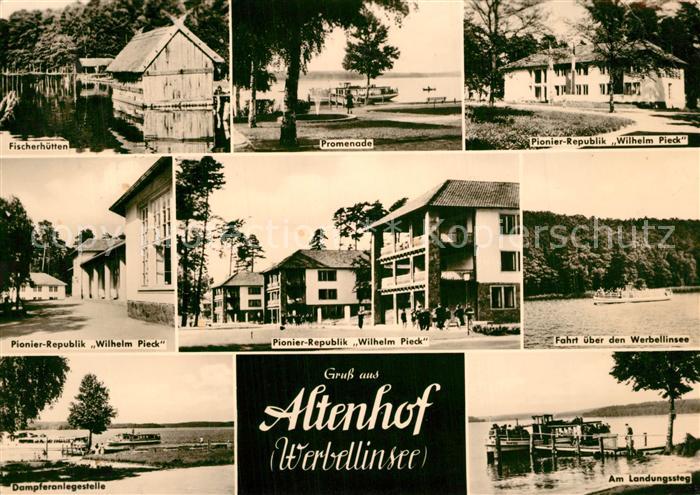 Altenhof Werbellinsee Fischerhuetten Promenade Pionier Republik Wilhelm Pieck Se