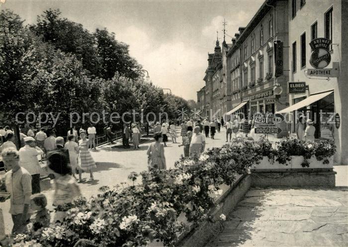 Bad Woerishofen Kneippstrasse mit Kurpromenade