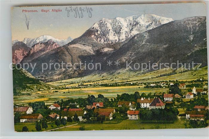 Pfronten Ostallgaeu Bayern mit Zugspitze