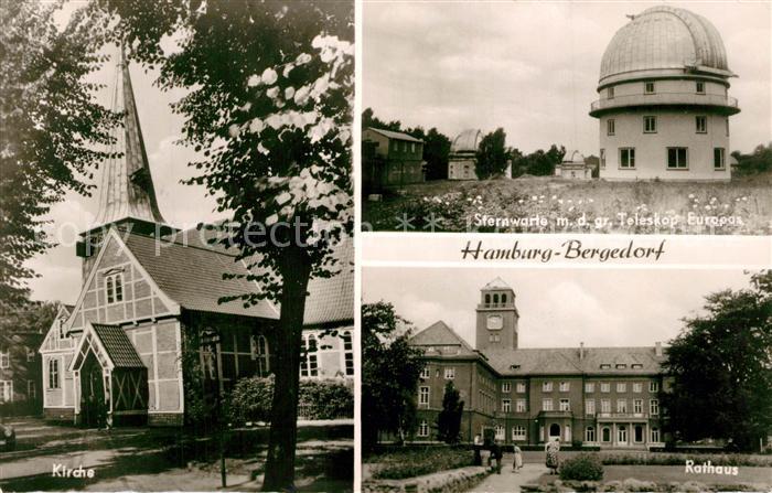 Bergedorf Hamburg Sternwarte Rathaus Kirche