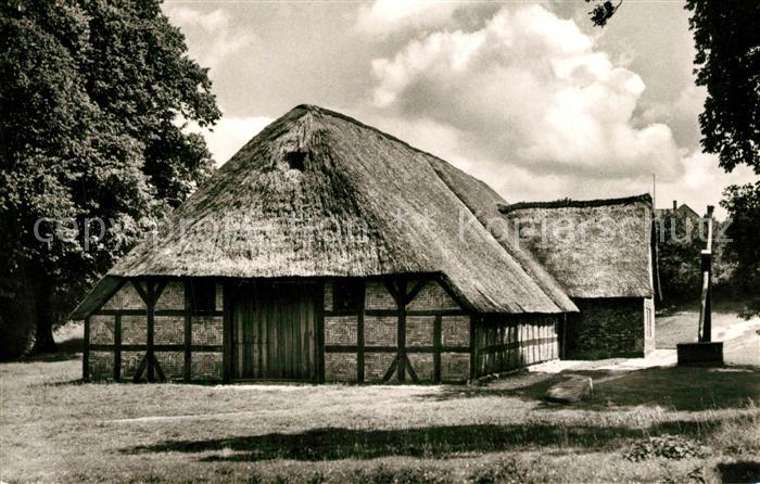 Husum Butjadingen Ostenfelder Haus Reetdach Fachwerk