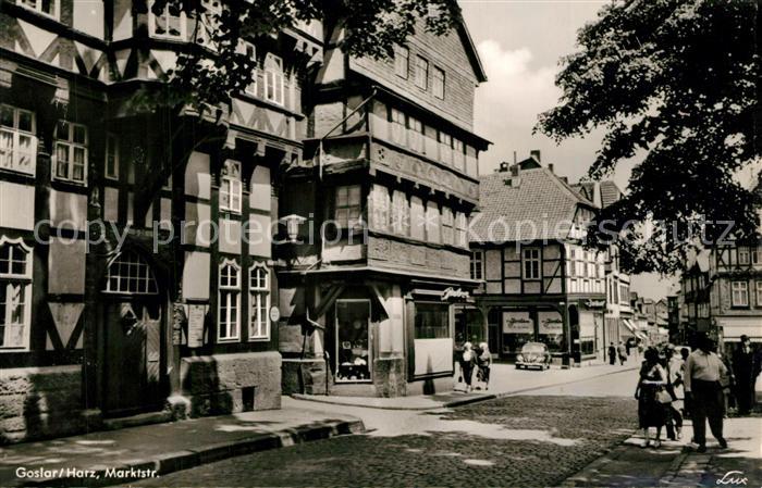 GOSLAR Harz Niedersachsen Marktstrasse Fachwerk