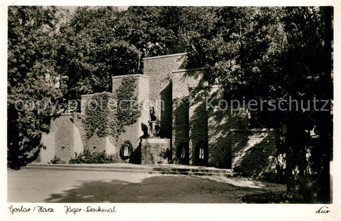 GOSLAR Harz Niedersachsen Jaeger Denkmal
