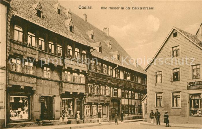 GOSLAR Harz Niedersachsen Baeckerstrasse Fachwerk