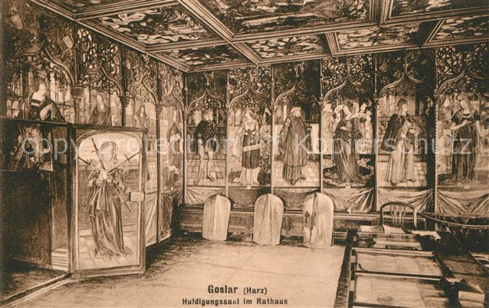 GOSLAR Harz Niedersachsen Rathaus Huldigungssaal