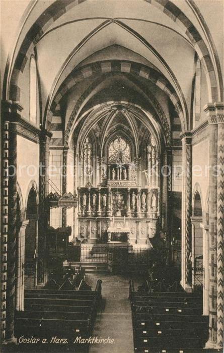 GOSLAR Harz Niedersachsen Marktkirche Altarraum