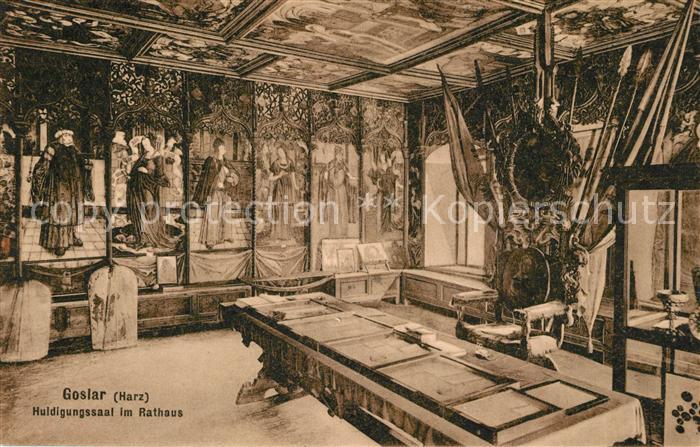GOSLAR Harz Niedersachsen Rathaus Huldigungssaal