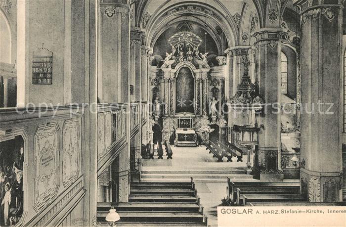 GOSLAR Harz Niedersachsen Stefanie Kirche Altar Raum