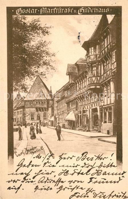GOSLAR Harz Niedersachsen Marktstrasse Gildenhaus