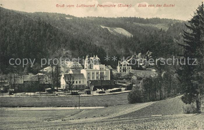 Neumuehle Elster Panorama von der Bastei